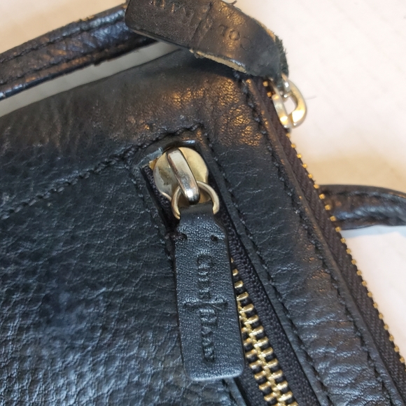 Cole Haan Small Leather Crossbody Purse Black - Picture 5 of 9